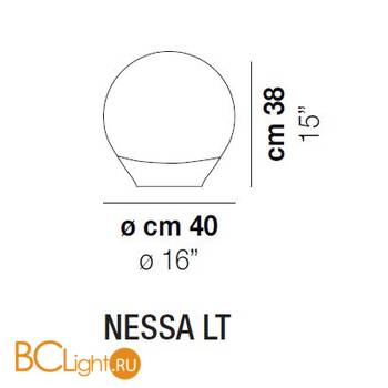 Настольный светильник Vistosi NESSA LT CRBC 000 E27 CE - Схема