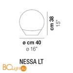 Настольный светильник Vistosi NESSA LT CRBC 000 E27 CE - Схема