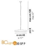 Подвесной светильник Vistosi Pod SP P ALO BC NI - Схема