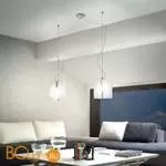 Подвесной светильник Vistosi Segreto SP P D2 E27 CR/BC NI