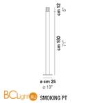 Торшер Vistosi Smoking PT E27 NE/CR NI - Схема