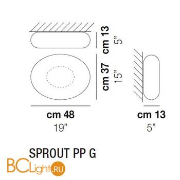 Потолочный светильник Vistosi Sprout PP G ALO TO BC - Схема