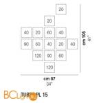 Потолочный светильник Vistosi TUBES PL 15 FUTR NO E27 CE - Схема