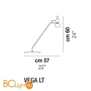 Настольная лампа Vistosi VEGA LT BC BC ALO CE - Схема