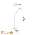 Торшер Vistosi VEGA PT MC1 BC ALO CE - Схема