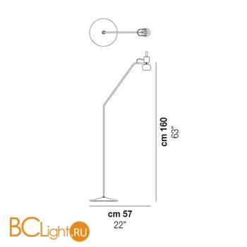 Торшер Vistosi VEGA PT BC BC ALO CE - Схема