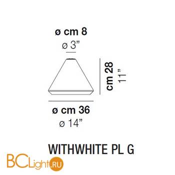 Потолочный светильник Vistosi WithWhite PL G E27 BC BC - Схема