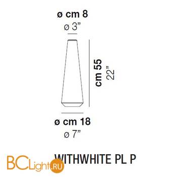Потолочный светильник Vistosi WithWhite PL P E27 BC BC - Схема