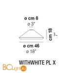 Потолочный светильник Vistosi WithWhite PL X E27 BC BC - Схема