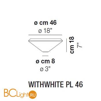 Потолочный светильник Vistosi WithWhite PL 46 E27 BC BC - Схема