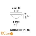 Потолочный светильник Vistosi WithWhite PL 46 E27 BC BC - Схема