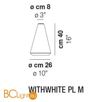 Потолочный светильник Vistosi WithWhite PL M E27 BC BC - Схема