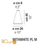 Потолочный светильник Vistosi WithWhite PL M E27 BC BC - Схема