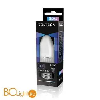 Лампа Voltega E27 LED 6.5W 4000K 620Lm VG1-C2E27cold6W-C 5718 - Фото 0