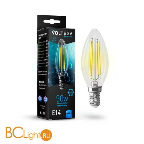 Лампа Voltega E14 LED 9W Graphene 860Lm 4000K VG10-C35E14cold9W-F 7135