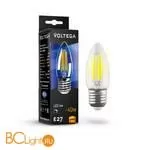Лампа светодиодная E27 Candle dim 5W 3000K 400Lm Crystal Voltega 8462