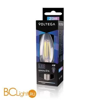 Лампа Voltega E14 LED 4W 2800K 400Lm VG1-C1E14warm4W-F1 5709 - Фото 0