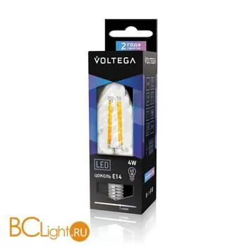 Лампа Voltega E14 LED 4W 4000K 420Lm VG1-CС1E14cold4W-F 4670 - Фото 0
