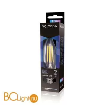 Лампа Voltega E14 LED 4W 2800K 400Lm VG1-CW1E14warm4W-F1 5714 - Фото 0