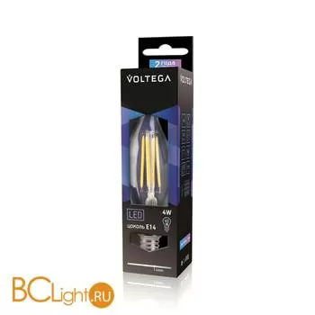 Лампа Voltega E14 LED 4W 4000K 420Lm VG1-CW1E14cold4W-F1 5713 - Фото 0