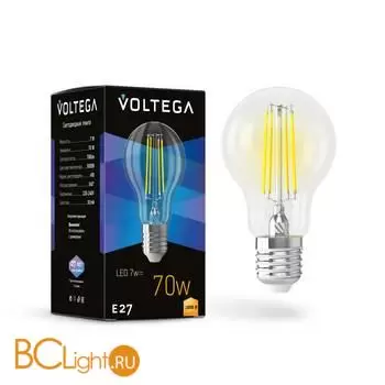 Светодиодная лампа Crystal A60 7W 3000K E27 340° Voltega General purpose bulb E27 7W 7225