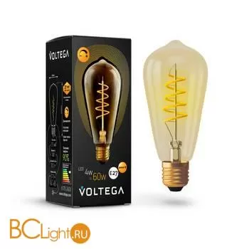 Лампа Voltega E27 LED 4W 300Lm 2000K VG10-ST64GE27warm4W-FB 7077