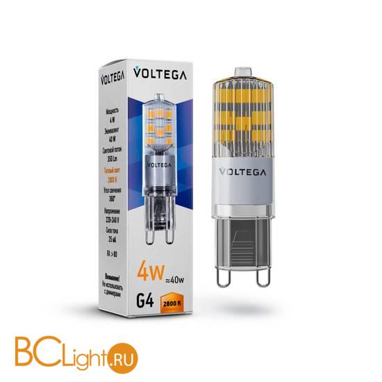 Лампа Voltega G9 LED 4W 350Lm 2800K VG9-K2G9warm4W 7124