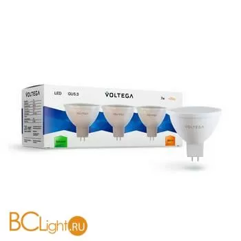 Комплект из 3-х ламп Voltega 7174 GU5.3 7W 2800K 550Lm