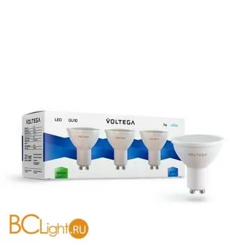 Комплект из 3-х ламп Voltega 7173 GU10 7W 4000K 580Lm