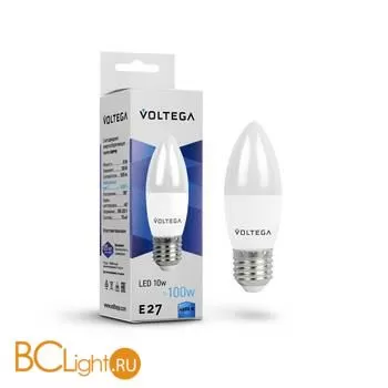 Лампа светодиодная E27 Candle LED 10W 4000K 930Lm Voltega 8452