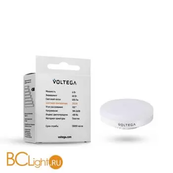 Светодиодная лампа Voltega Simple 7770 GX53 6W 2800K - Фото 0