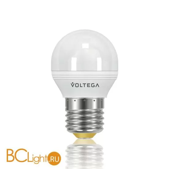 Лампа Voltega E27 LED 5.7W 2800K 500 Lm шар VG2-G2E27warm6W 4704