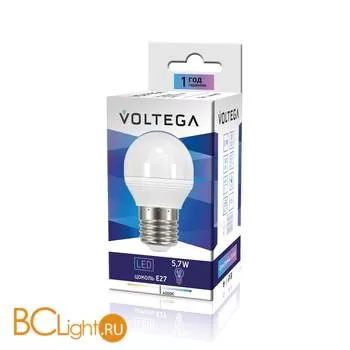 Лампа Voltega E27 LED 5.7W 4000K 470Lm VG2-G2E27cold6W 4703 - Фото 0