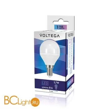 Лампа Voltega E14 LED 5.7W 4000K 470Lm VG2-G2E14cold6W 4701 - Фото 0