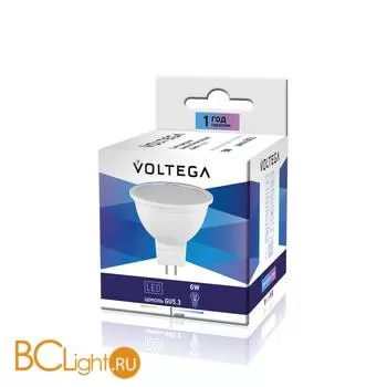 Лампа Voltega GU5.3 LED 6W 220V 4000K 455Lm VG2-S2GU5.3cold6W 4705 - Фото 0