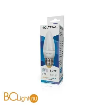 Лампа Voltega E27 LED 5.7W 2800K 470Lm VG2-C2E27warm6W 5729 - Фото 0