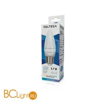 Лампа Voltega E27 LED 5.7W 4000K 480Lm VG2-C2E27cold6W 5730 - Фото 0