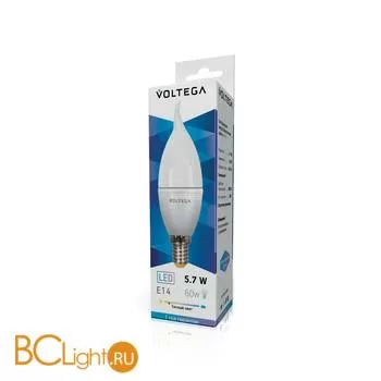 Лампа Voltega E14 LED 5.7W 2800K 470Lm VG2-CW2E14warm6W 5731 - Фото 0
