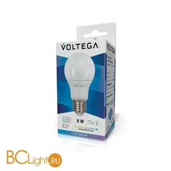 Лампа Voltega E27 LED 8W 4000K 806Lm VG2-А2E27cold8W 5736 - Фото 0