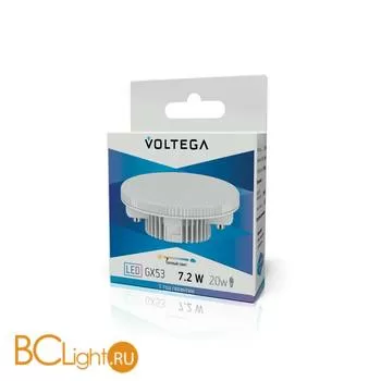 Лампа Voltega GX53 LED 7.2W 2800K 580Lm VG2-T2GX53warm7W 5739 - Фото 0