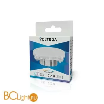Лампа Voltega GX53 LED 7.2W 4000K 620Lm VG2-T2GX53cold7W 5740 - Фото 0