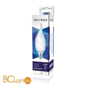 Лампа Voltega E14 LED 5.5W 4000K 470Lm VG3-CW2E14cold6W 4717 - Фото 0