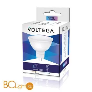 Лампа Voltega GU5.3 LED 5W 220V 2800K 420Lm VG3-S2GU5.3warm5W 4724 - Фото 0