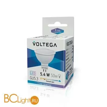 Лампа Voltega GU5.3 LED 5W 2800K VG4-S2GU5.3warm5W 5751 - Фото 0