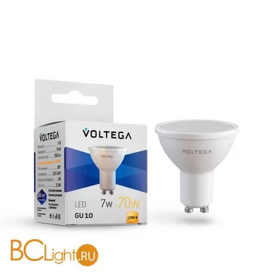 Светодиодная лампа Simple MR16 7W 2700K 110° GU10 Voltega Sofit GU10 7247