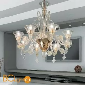 Люстра Voltolina Vogue Alvise 8L DORATA AMBRA