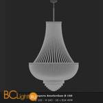 Подвесной светильник Voltolina Amsterdam Impero 100 Oro - Схема