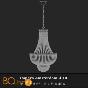 Подвесной светильник Voltolina Amsterdam Impero 40 Oro - Схема