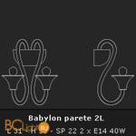 Бра Voltolina Babylon Applique Babylon 2L nik - Схема