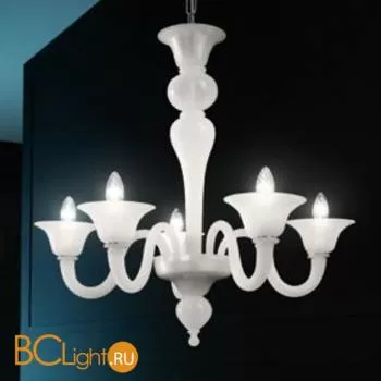 Люстра Voltolina Barena 5L bianco cromo